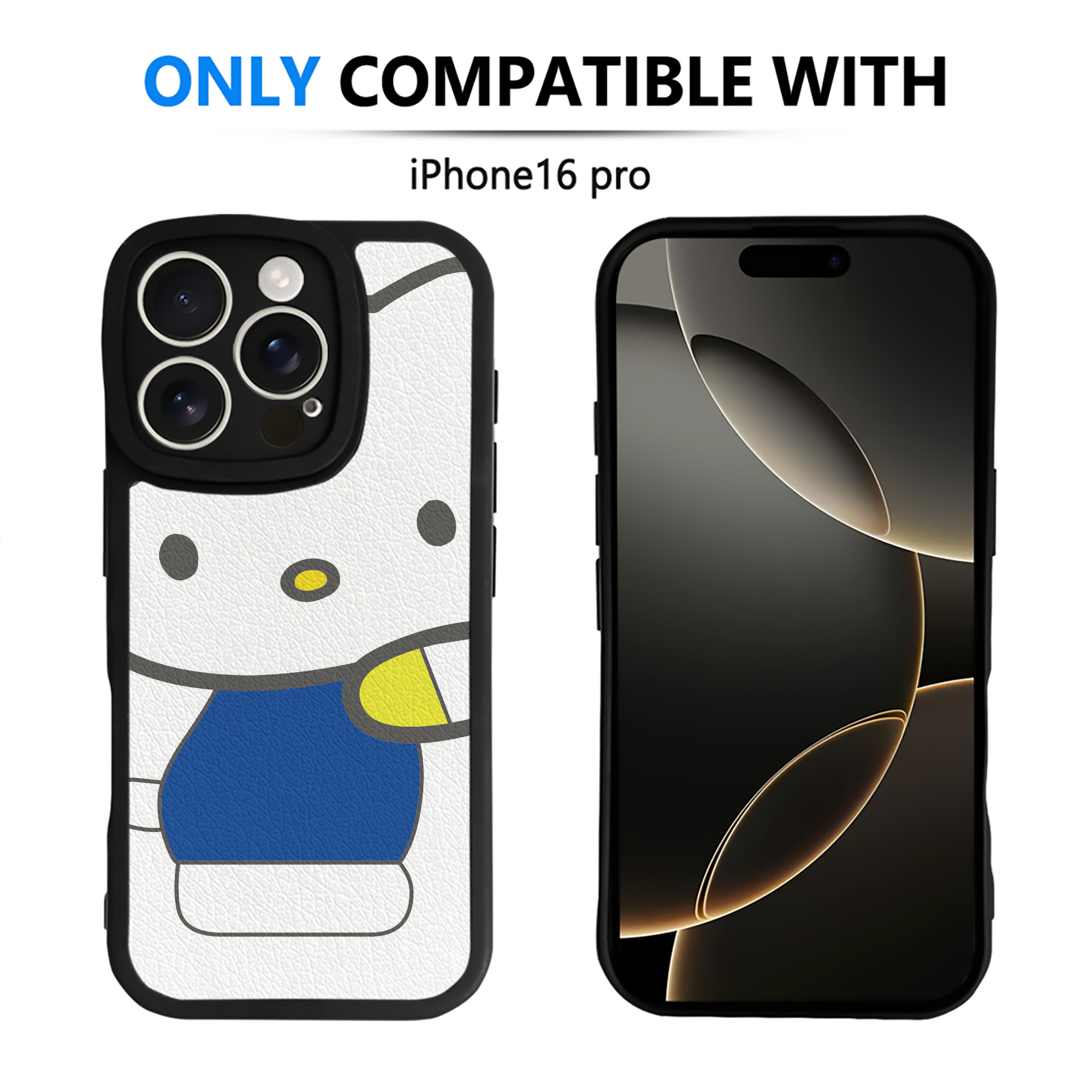 （画像用） Hello Kitty ハローキティ 【iPhone 16シリーズ対応】シリコンスマホケース（レザー調） 材質：シリコン